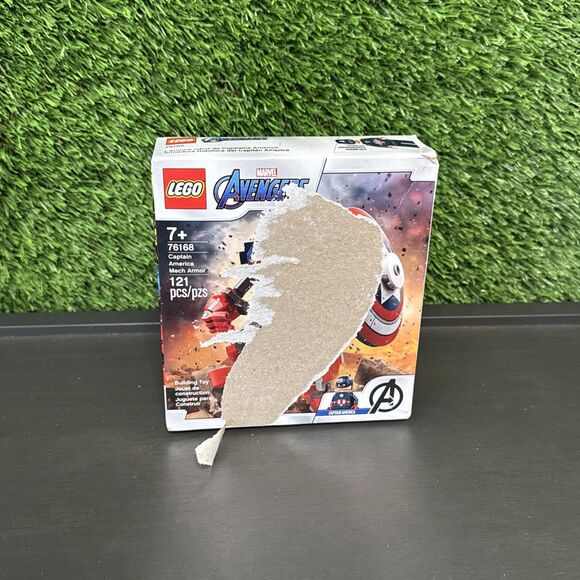LEGO MARVEL AVENGERS 76168 Captain America Mech Armor Damaged Box - Picture 1 of 6